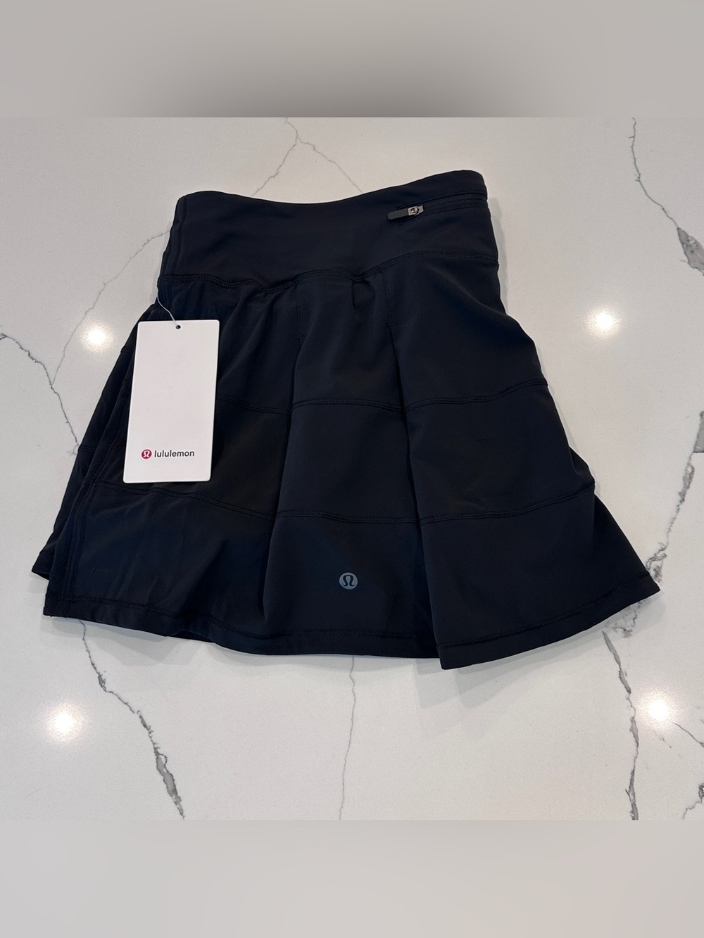 Lululemon Pace Rival MR Skirt *Long Sz 10 Black NWT - Picture 9 of 11